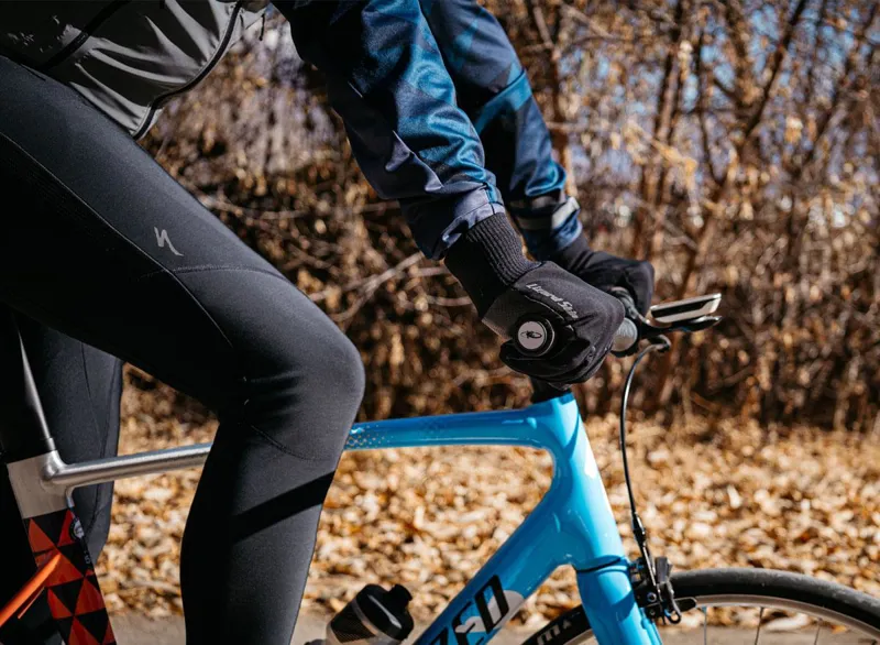 Lizard Skins Monitor 3 SZN Windproof Long Finger Gloves - Jet Black-6